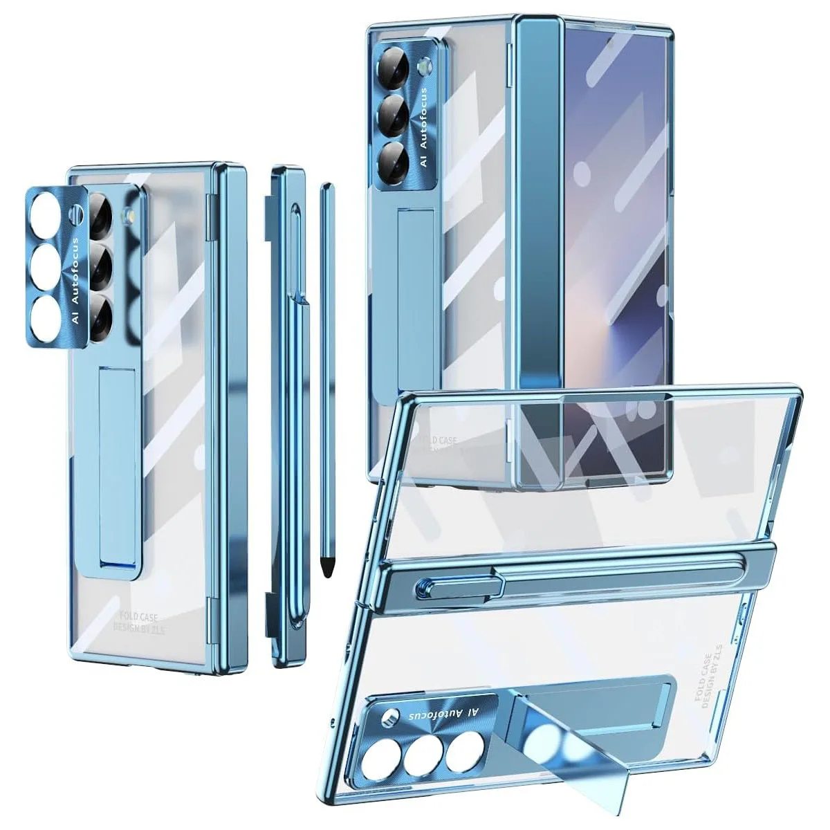 

Чехол для Samsung Galaxy Z Fold 7 — S Pen Holder, магнитная петля, подставка 5-в-1