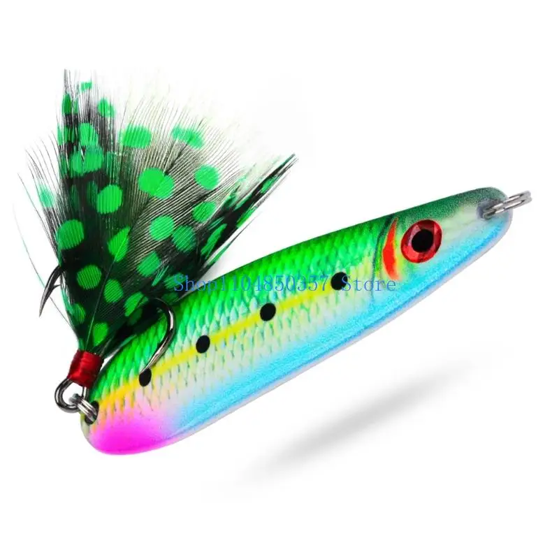652F Sea Fishing Artificial Baits Metal Fishing lures Enhanced Durability 3D Eyes Printing Simulated Baits Fishing Accessories