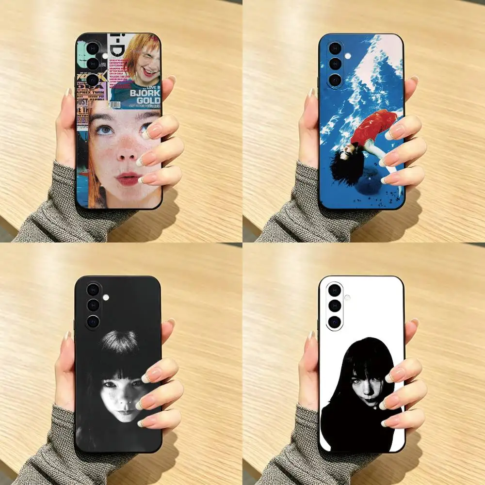 B-Bjork Singer  Phone Case For Samsung Galaxy A73,A72,A71,A70,A53,A52,A51,Soft Silicone Black Cover