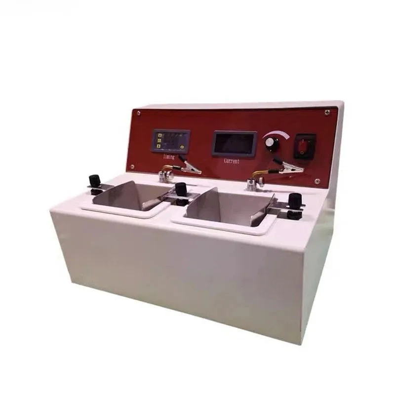 Surprise Price 250W Two Groove Electropolisher Dental Electrolytic Polishing Machine with Two Water Baths Stainless Steel Mac