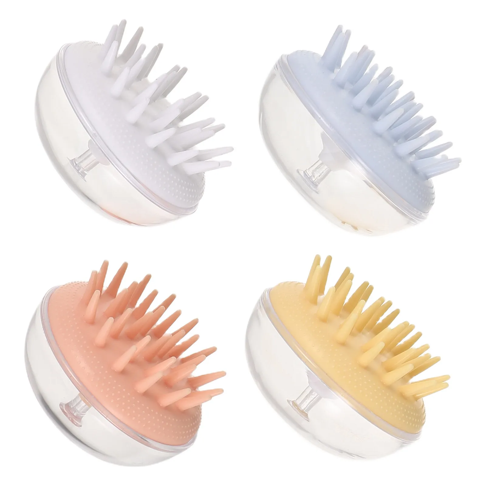 

4 Pcs Pet Bathing Comb Dog Shower Brush Shampoo Grooming Massage Pp Short Haired Cat Scrubber Soft