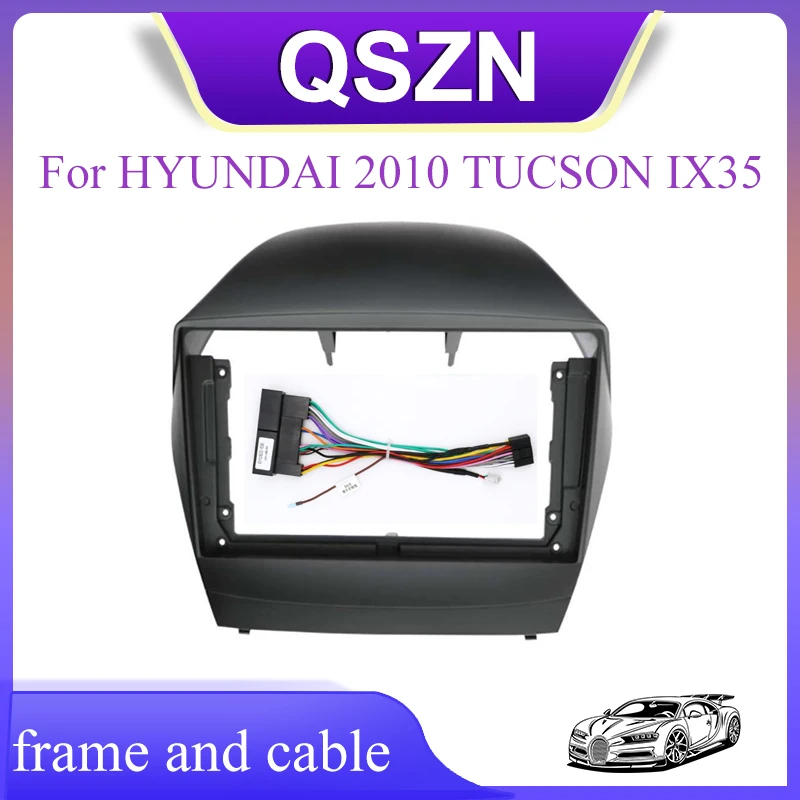 

9 Inch 2 Din Car Radio Fascia Fascias Panel Frame CD DVD Dash Audio Interior For HYUNDAI 2010 TUCSON IX35