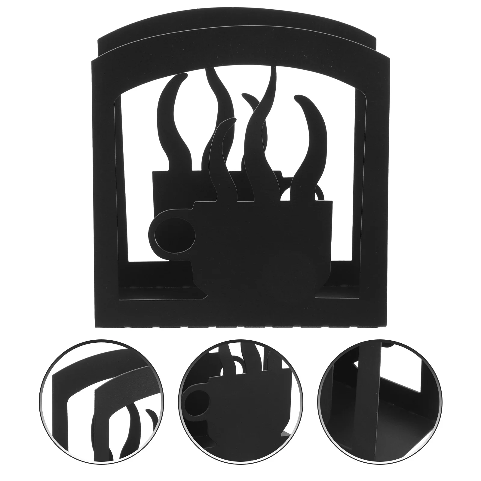 

Coffee Cup Iron Napkin Stand Stylish Metal Tissue Holder Organizer for Home Kitchen Table Decor Napkin Storage Solution