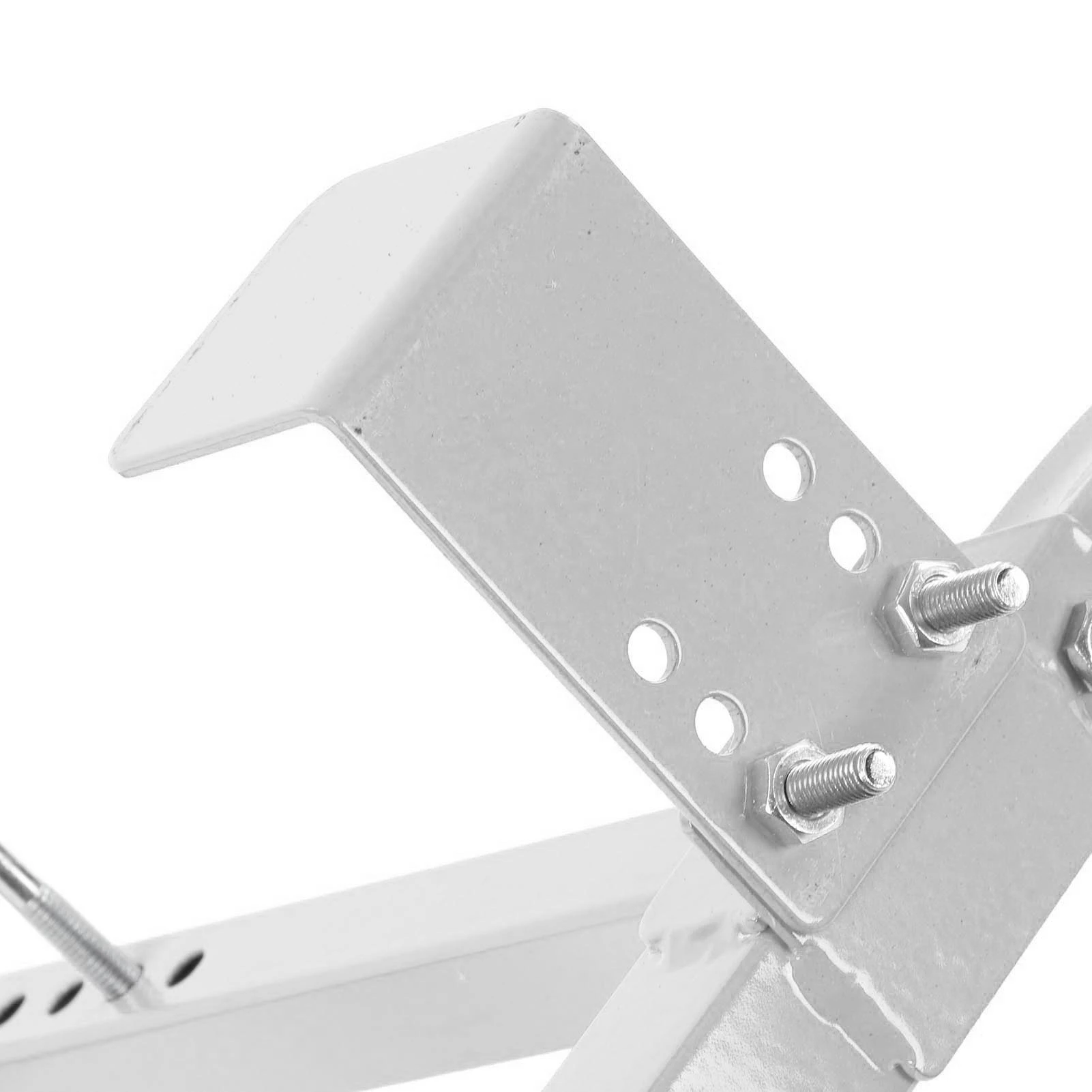 Ladder Stabilizer Steel Ladder Roof Hook Wing Span Standoff for Climbing Painting Silver Gray