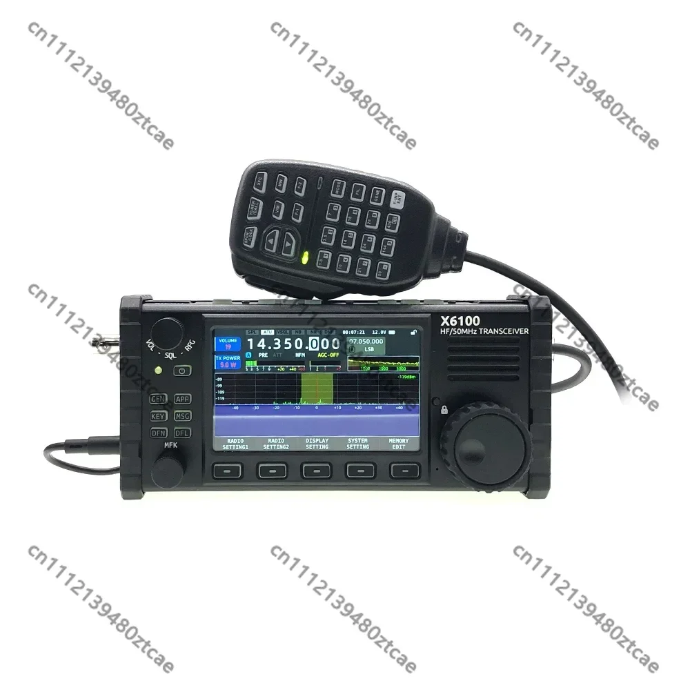 Portable HF 50MHz SDR Transceiver, All Mode Shortwave Radio with Built-in Antenna Tuner, Amateur Radio Transceiver