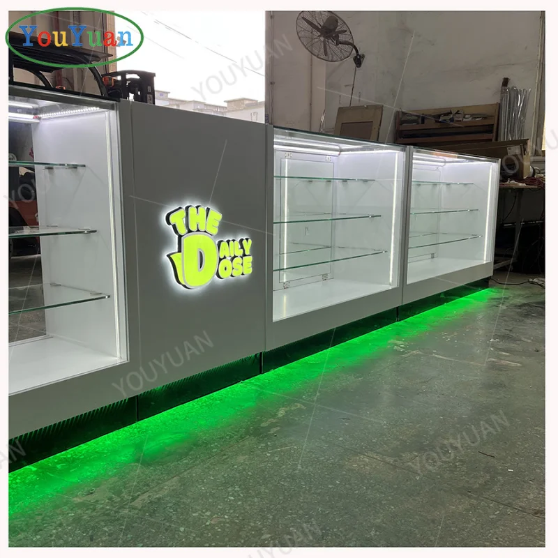 (customized)Display Stand Shop Display Furniture Smoke Shops Lights Supplies Showcase Boutique