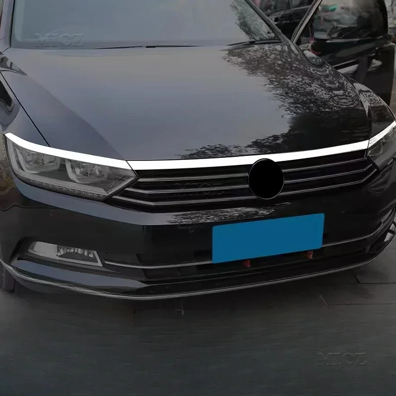 For Volkswagen Passat B8 Auto Styling Variant Front Hood Engine & Front Head Light Lamp Eyelid Eyebrow Cover Trim 2017 -2022