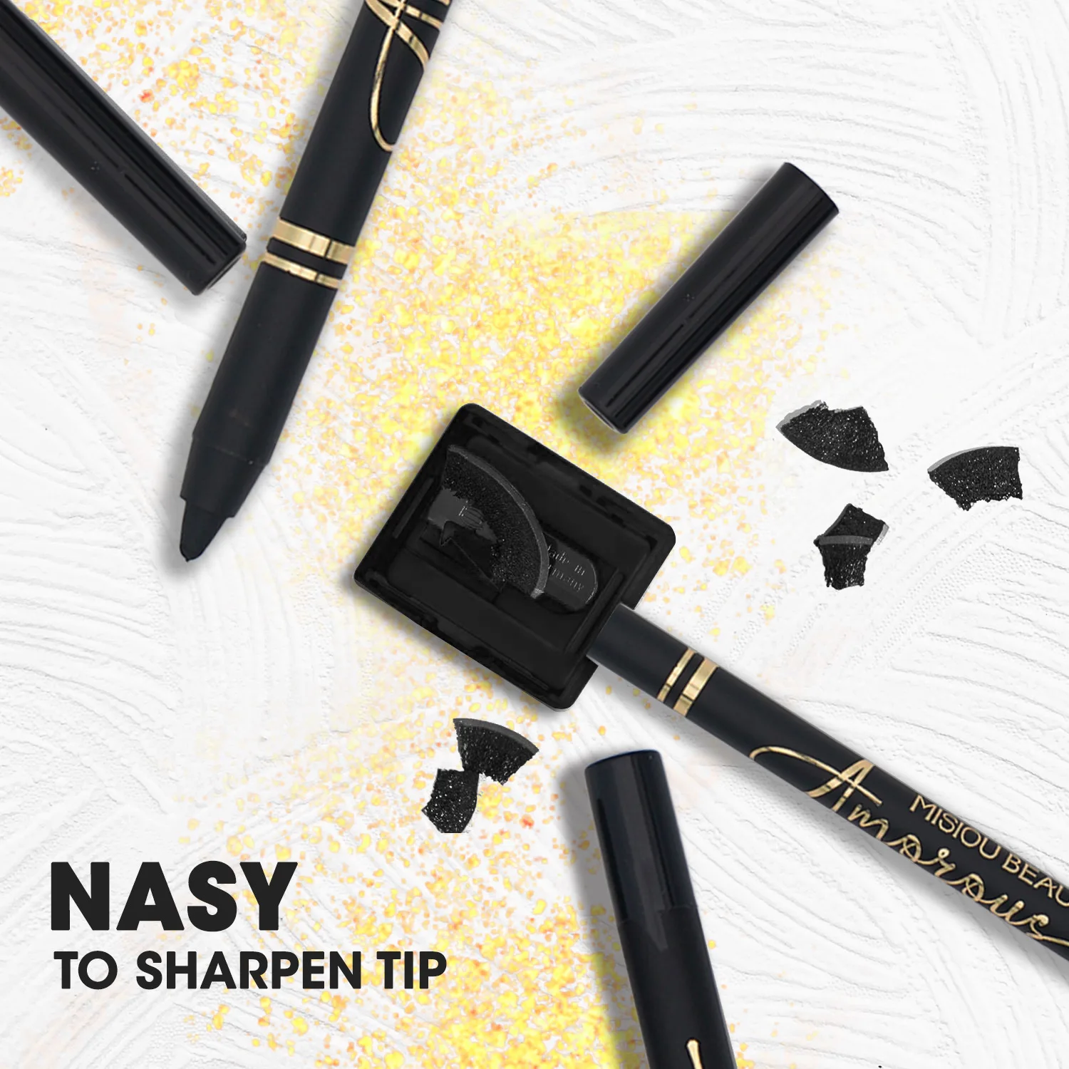 Crayon pour les yeux en Gel souple, Ultra lisse, 24 heures, couleurs vives, résistant aux taches, résistant au transfert pour les yeux à capuche, adapté aux débutants