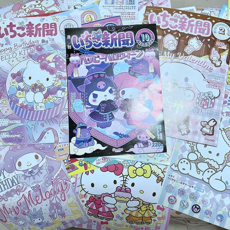 Wall stickers Sanrio Kuromi Hello Kitty poster decoration stickers Kawaii bedroom girls room wallpaper My Melody fans toy gift