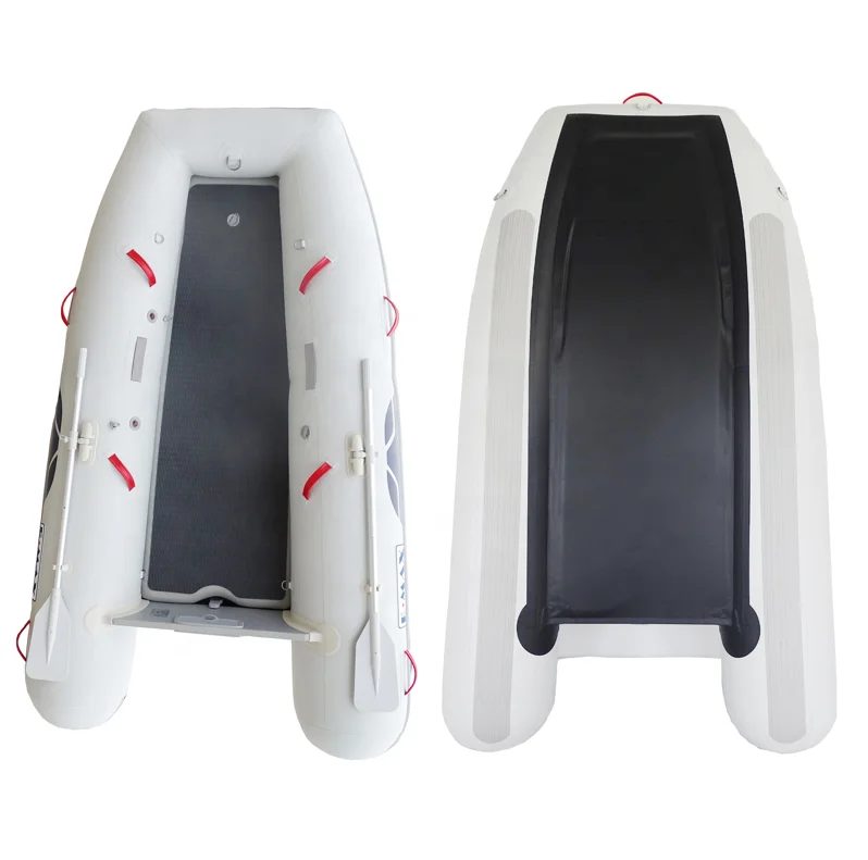 قارب صيد قابل للنفخ من مادة PVC قابل للطي مع أرضية Airmat