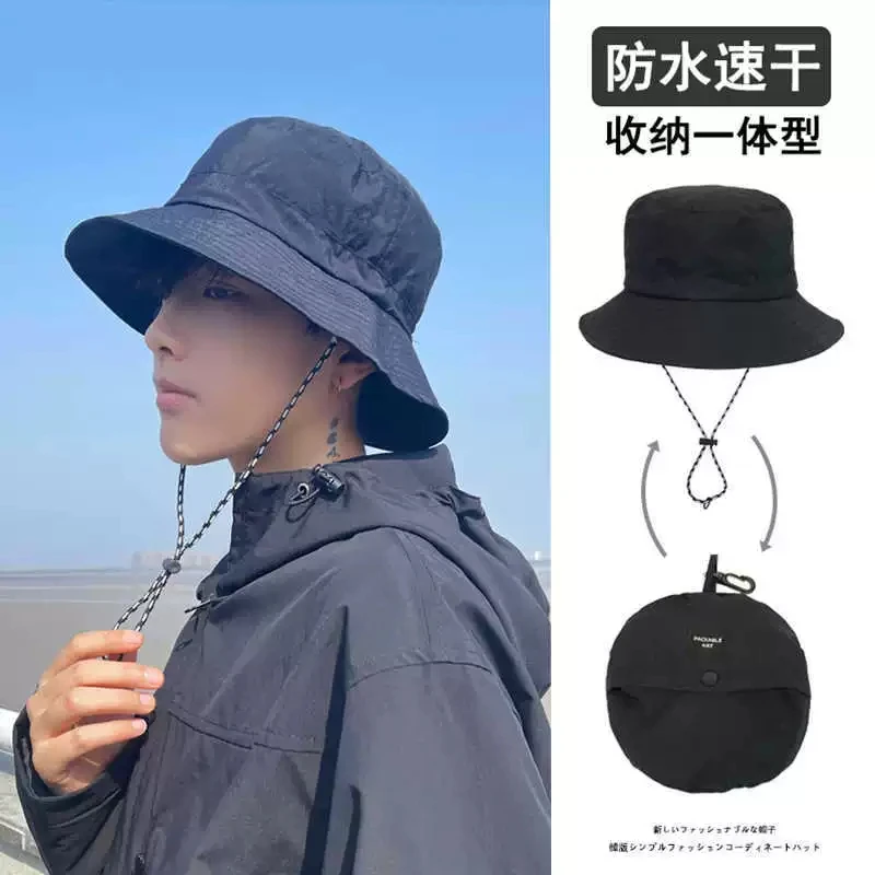Quick-drying Plus Size 65cm Bucket Hats Man Big Head Summer Outdoor Waterproof Sunshade Sun Cap Travel Climb Cowboy HikingHat