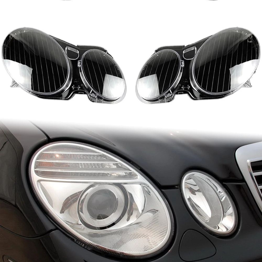 

2 шт. крышка объектива передней фары для 2005-2008 Mercedes Benz E Class W211 E240 E200 E350 E280 E300, абажур корпуса ПК
