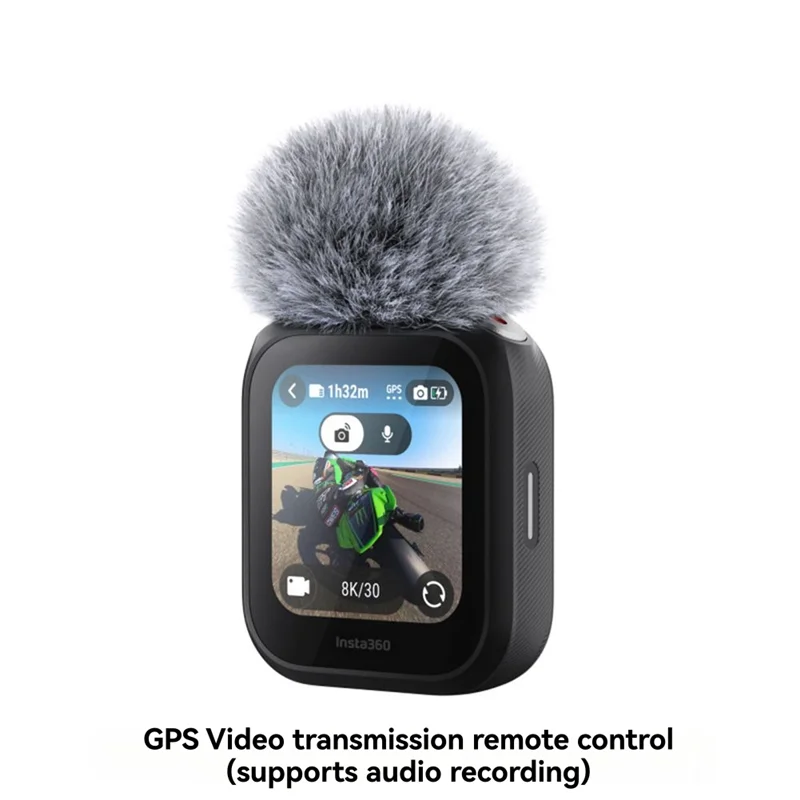 DIGIT-For Insta360 X5 Remote Control With Built-In Mic 160M LCD Touchscreen GPS Preview Watch For Insta 360 Ace Pro 2