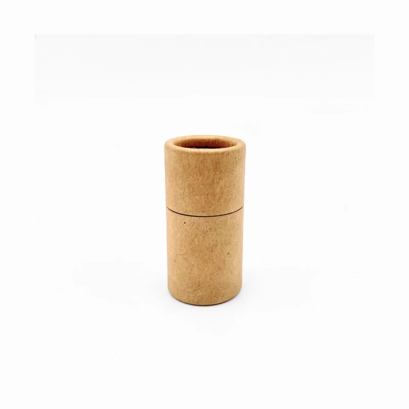 Hot Sell Eco Friendly 0.15OZ  Cardboard Lip Balm Container -Kraft 100% Biodegradable Paper Cosmetic Push Up Tubes