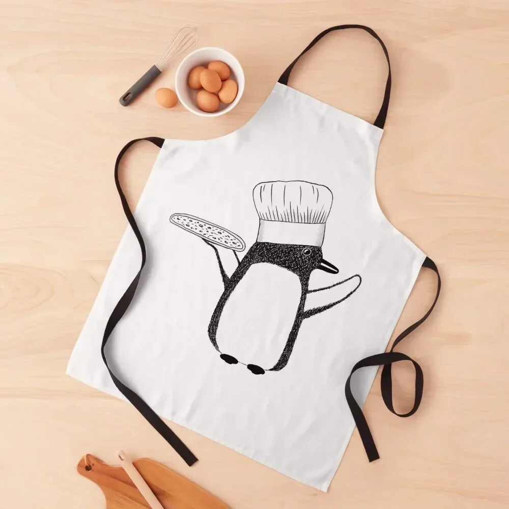 

Pizza Penguin Apron man chef uniform All For Kitchen And Home Household Items Useful Apron