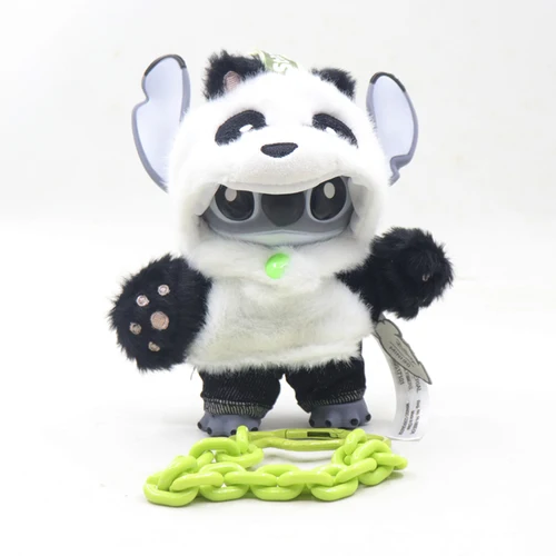 Imagen 2 del producto 【En stock】Nuevo oficial Miniso Stitch Genz Street Edición limitada Panda Vinilo Muñeca y bolso Charm Accesorios de moda Regalos