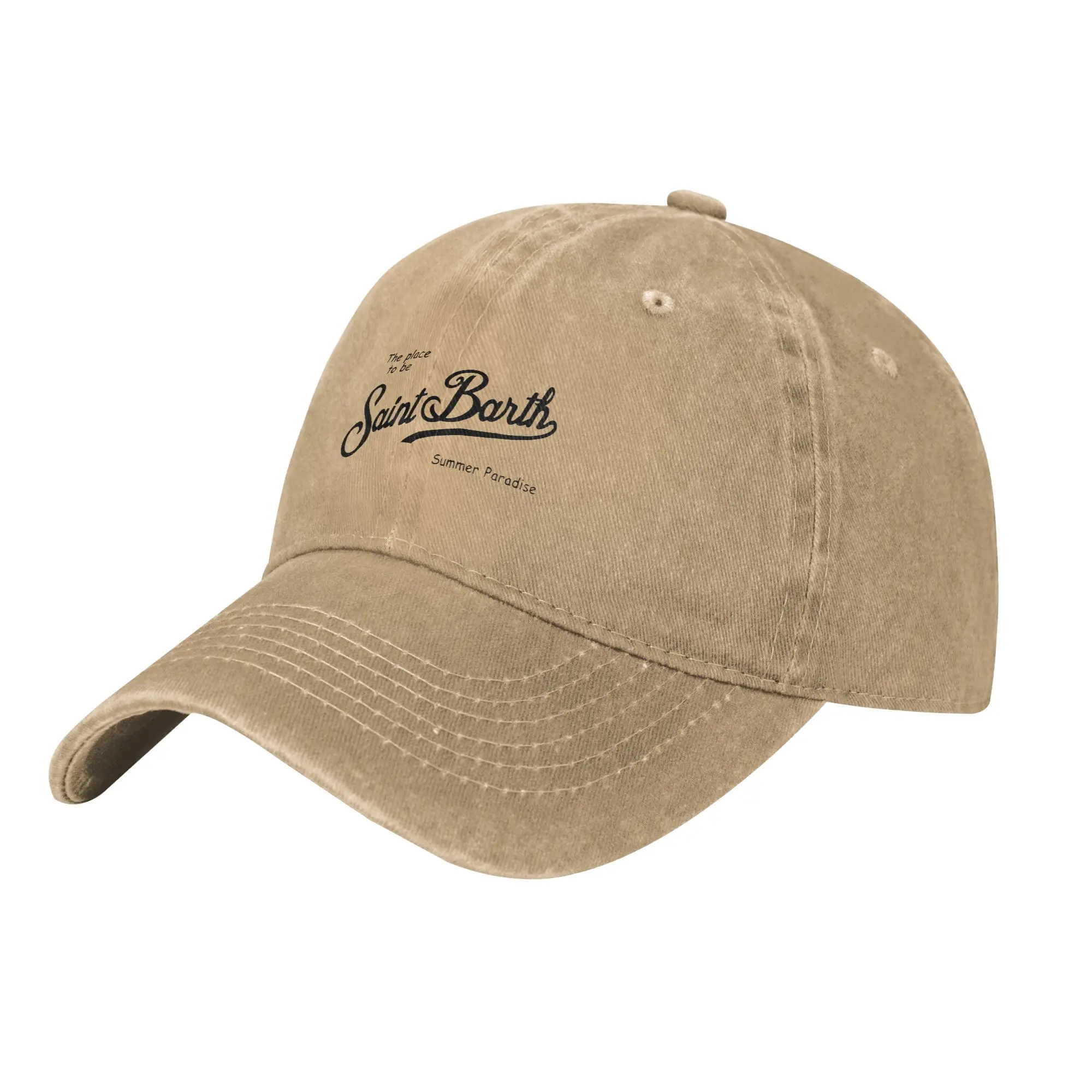 11 Styles Summer Paradise Vacation Place To Be S-Saint B-Barth Black Rose Retro Cowboy Denim Washed Baseball Caps Men Women Hat