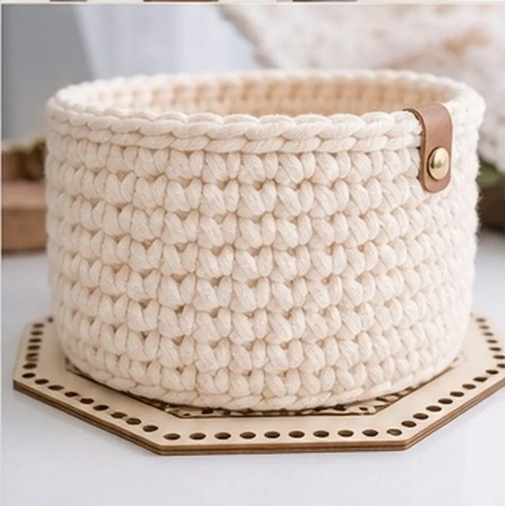 5Pcs Wood Crochet Base Set Octagonal Design Sturdy Natural Wooden Basket Bottoms for Crochet Bag Purse Shopping Tote DIY Weaving