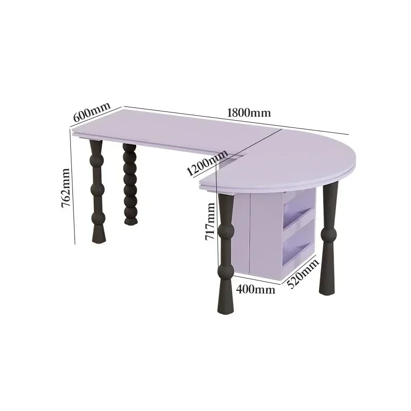 Dining Guest restaurant Dining Rectangle Painting Semicircular art Dopamine furniture