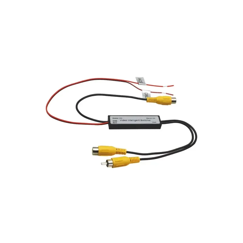 New RCA Video Intelligent Switcher for Car Reverse Camera Input AV RCA auto switcher 2 in 1 out Caravan camera or front cam