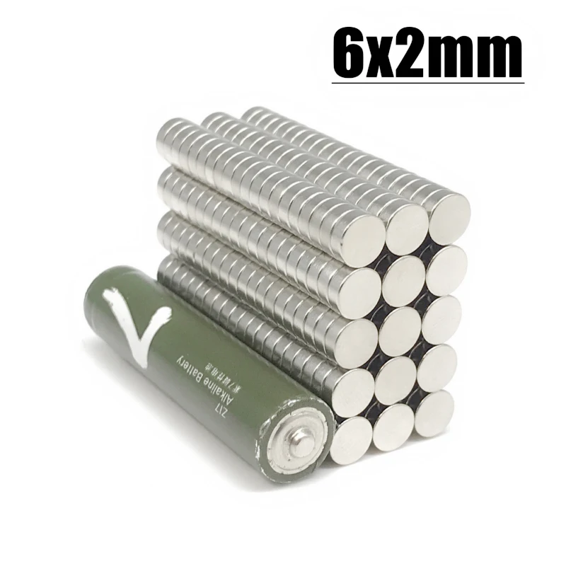 6*2mm Magnet 20-2000pcs N35 NdFeB Permanent Magnetic Imanes Neodymium Magnet Fridge Magnets 6x2mm Magnet Accessory