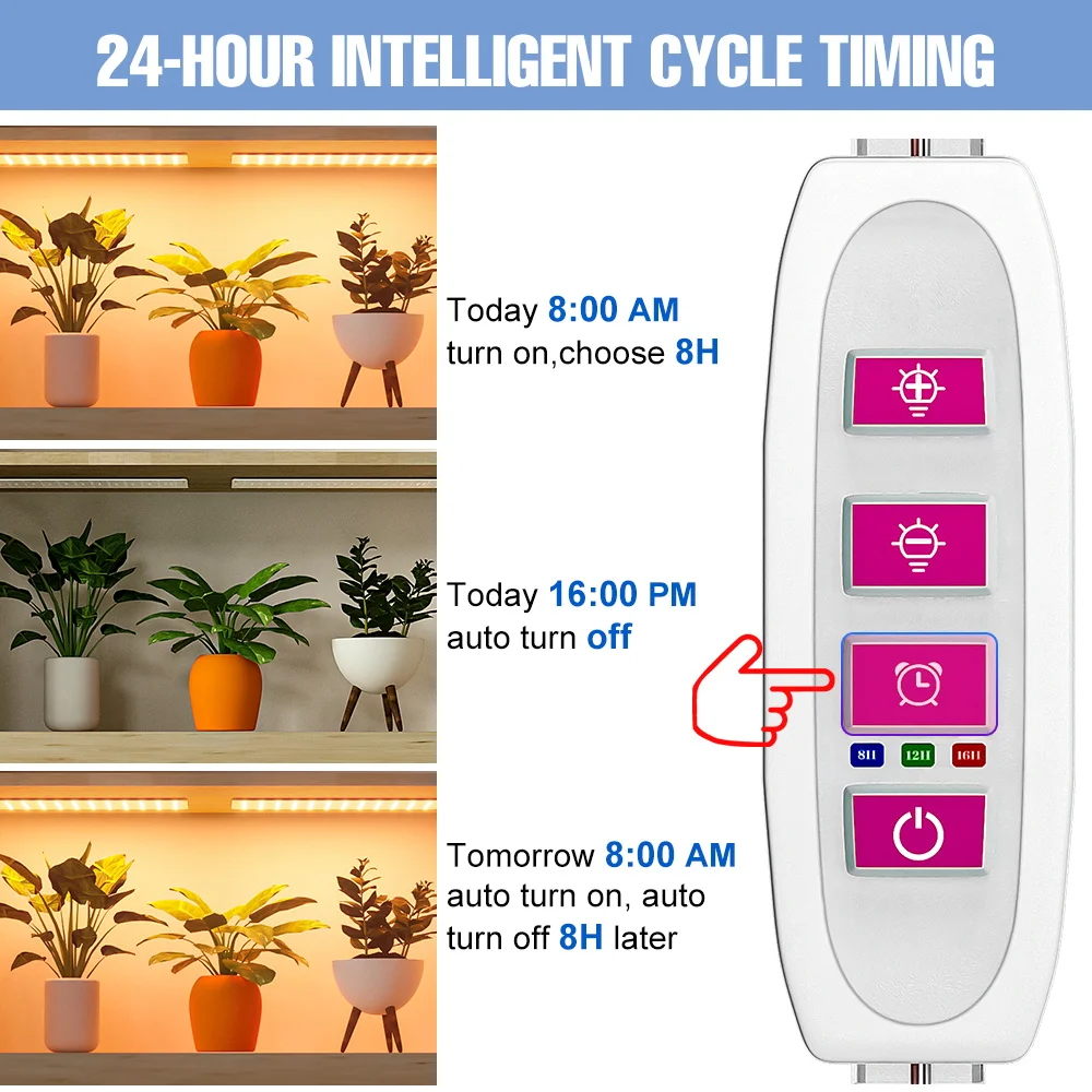 4 Heads LED Full Spectrum Grow Light Quantum Board Plant Lamp Indoor Potted Flowers Succulent Cultivation Fill Lighting USB DC5V