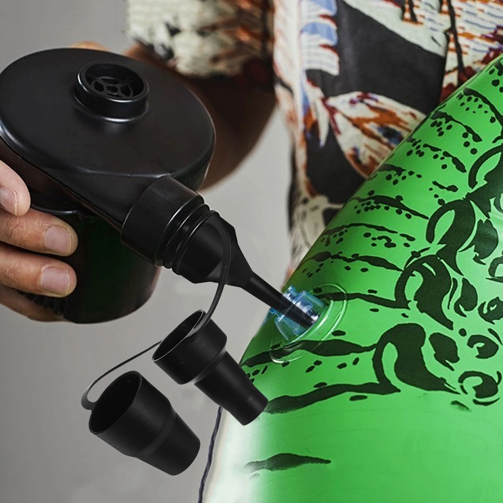 

Mattress Pump Nozzle Head Accessories Air Attachments for Electric Bicycle Black