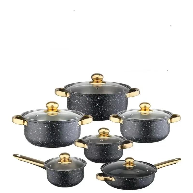 Stainless steel pots and pans soup pot cooking pot milk casserole set kitchen cooker set non-stick kitchen