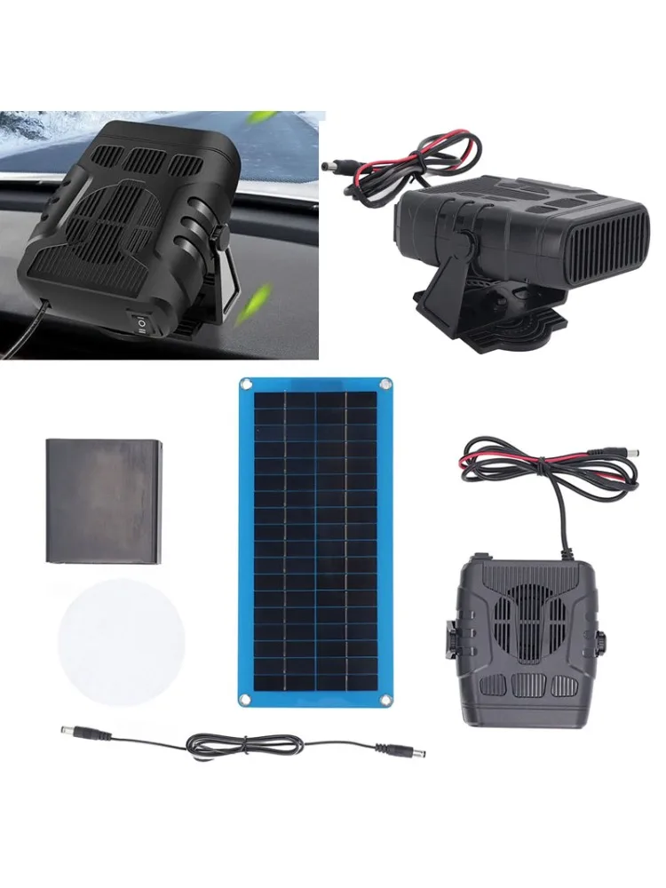 30W Ogrzewacz samochodowy Panel słoneczny Zestaw ogrzewacza Zimowy odmrażacz Wentylator grzewczy Zimowy ogrzewacz samochodowy dla zwierząt domowych Ogrzewacz samochodowy Suszenie Monokrystaliczny — 2