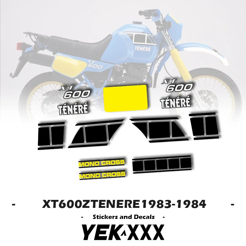 

Обтекатель для Yamaha XT 600 Z TENERE 1983-1984, наклейка на корпус, копия, полная наклейка на автомобиль, наклейки XT600