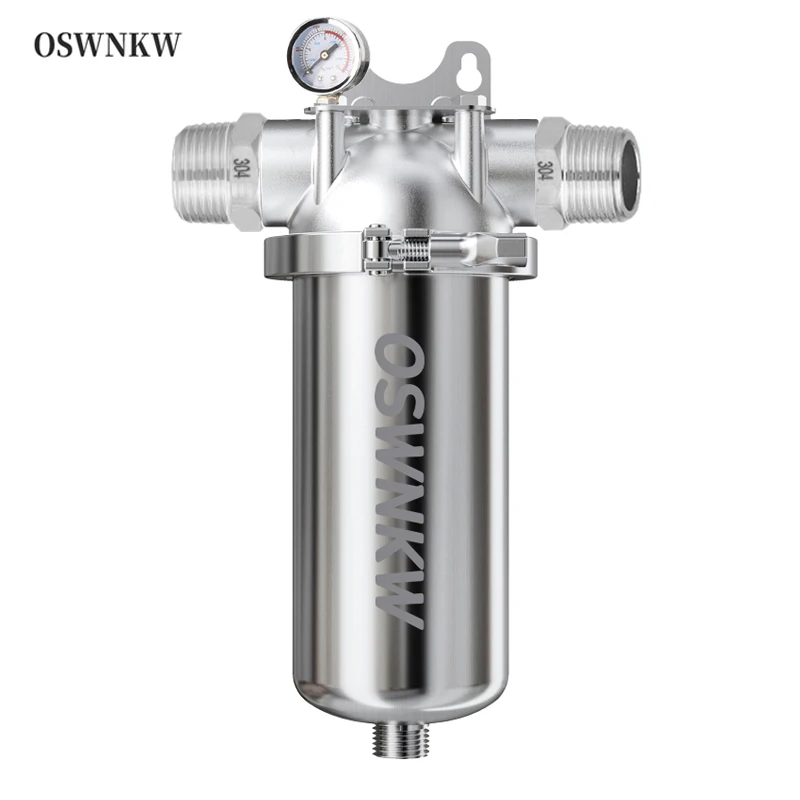 Pre filter Whole house deceleration sedimentation water filter Central pre filter Purification system 316 stainless steel mesh