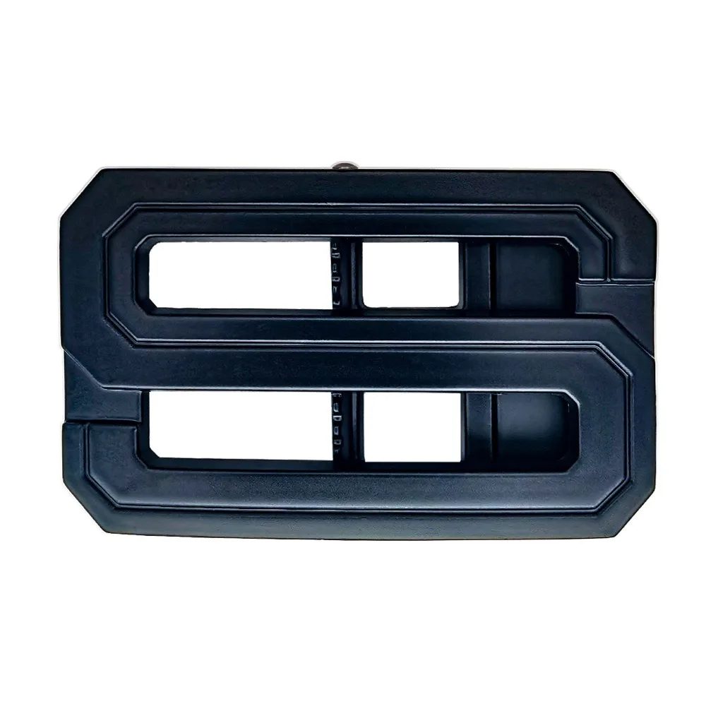 Fashion Rotating 3.8cm Belt Buckle Alloy Hollow Belt Automatic Buckle Luxury Design Letter Business Buckle For Man
