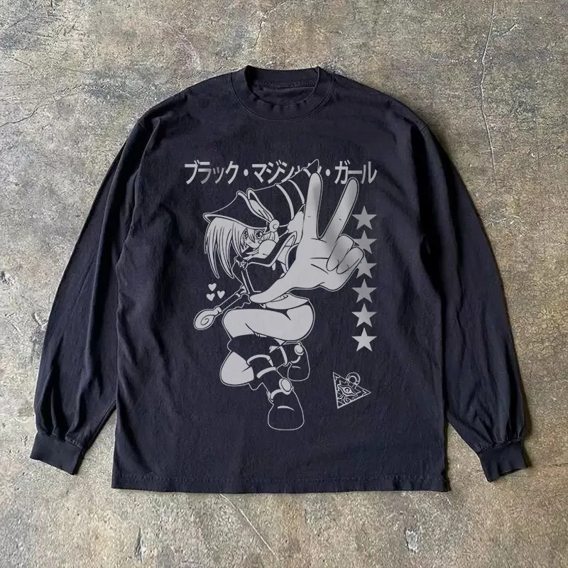 Heavyweight 310g Pure Cotton Long Sleeve T-Shirt American Retro Oversize Streetwear Versatile Comfortable Fit for Men And Women