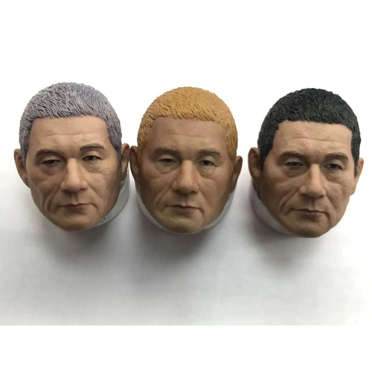 1/6 Scale Nihon Kuroshakai Kitano Takeshi Head Carving Male Solider Head Played Model Toys