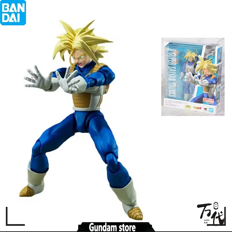 

BANDAI ANIME S.H. FIGUARTS SHF SUPER SAIYAN TRUNKS BATTLE CLOTHES DRAGON BALL Z CTION TOYS FOR KIDS GIFT COLLECTIBLE MODEL