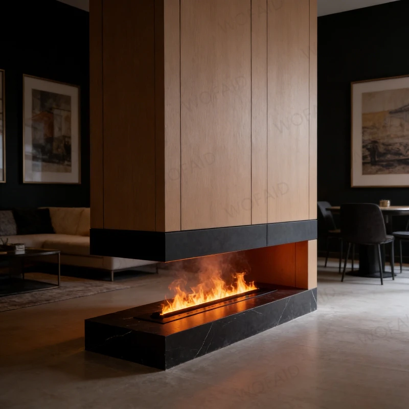 

3D распыленный камин с красочным паровым пламенем, электрический камин в стиле ретро, имитация пламени и энергоэффективный для фермерского дома