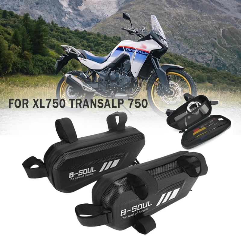 

For Honda XL750 TRANSALP XL 750 2022 2023 2024 Motorcycle Tool Bag Waterproof Hard Shell Triangle Side Case Bag TRANSALP750