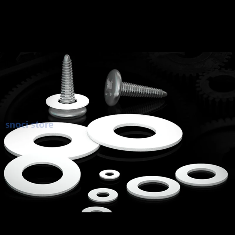 PTFE gasket PTFE washer PTFE shim ptfe spacer gasket polytetrafluoroethylene gasket  M3 M4 M5 M6 M8 M10 M12 M16 10Pcs