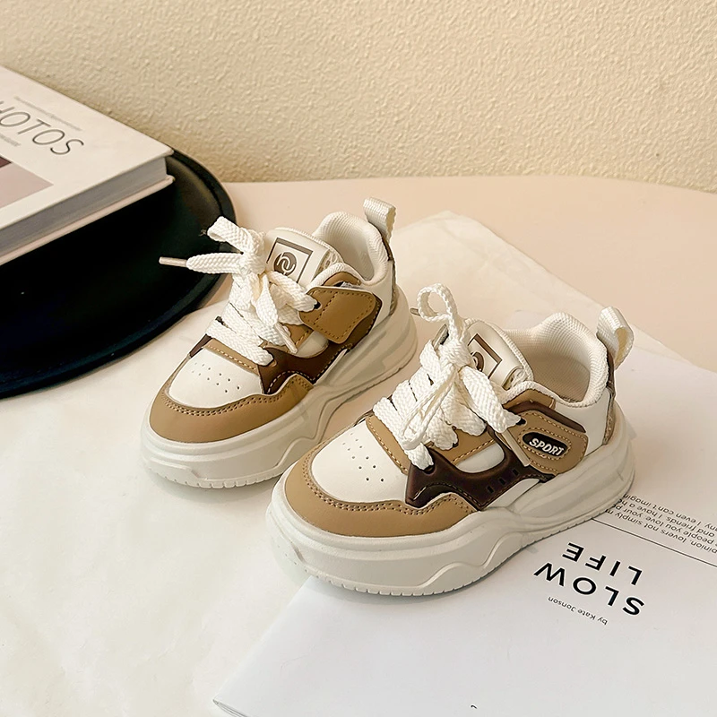 Toddler Casual Platform Sneakers 2025 New Autumn Kids Walking Shoes Soft Sole All-day Comfort School Outdoor Play Daily Wear