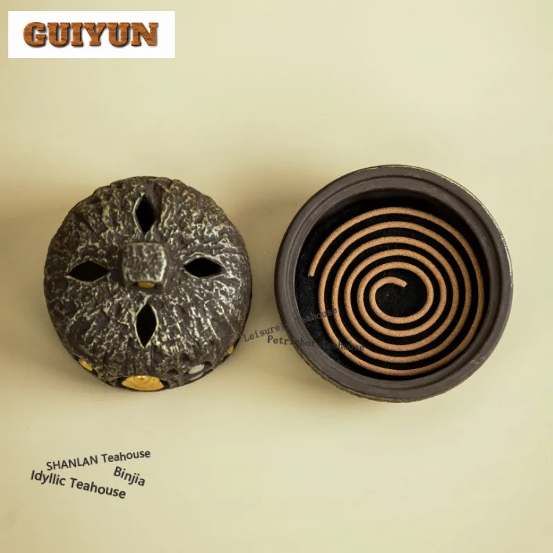 Dunhuang Mogao Grottoes Thousand Buddha Incense Holder Zen Garden Incense Burners Consecrate Censer Buddhism Ornaments Craft