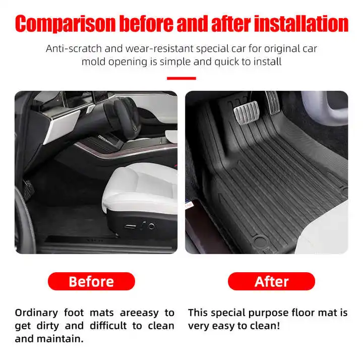 Custom TPE Material Car Floor Mats for GWM Tank 300 2021-2024 Fuel Car Mats Waterproof Non-slip Carpet Car Foot Mat Carpet Type image 5
