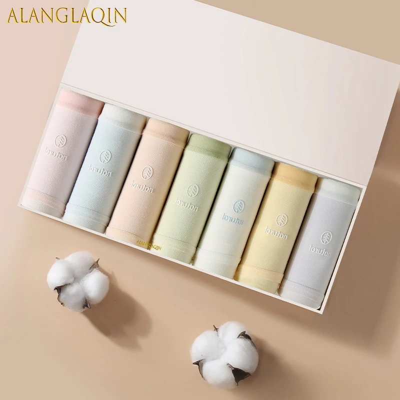 

7 шт./компл. хлопковые трусики, женское дышащее нижнее белье, милые трусы с бантом для девочек, сексуальные женские трусики с низкой талией, мягкое женское нижнее белье