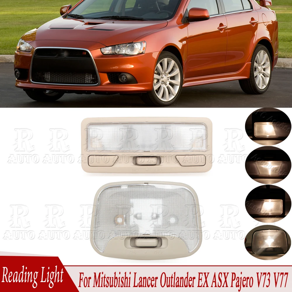 

Front Rear Car Interior Reading Light Dome Light Roof Lamp Grey Beige For Mitsubishi Lancer Outlander EX ASX Pajero V73 V77