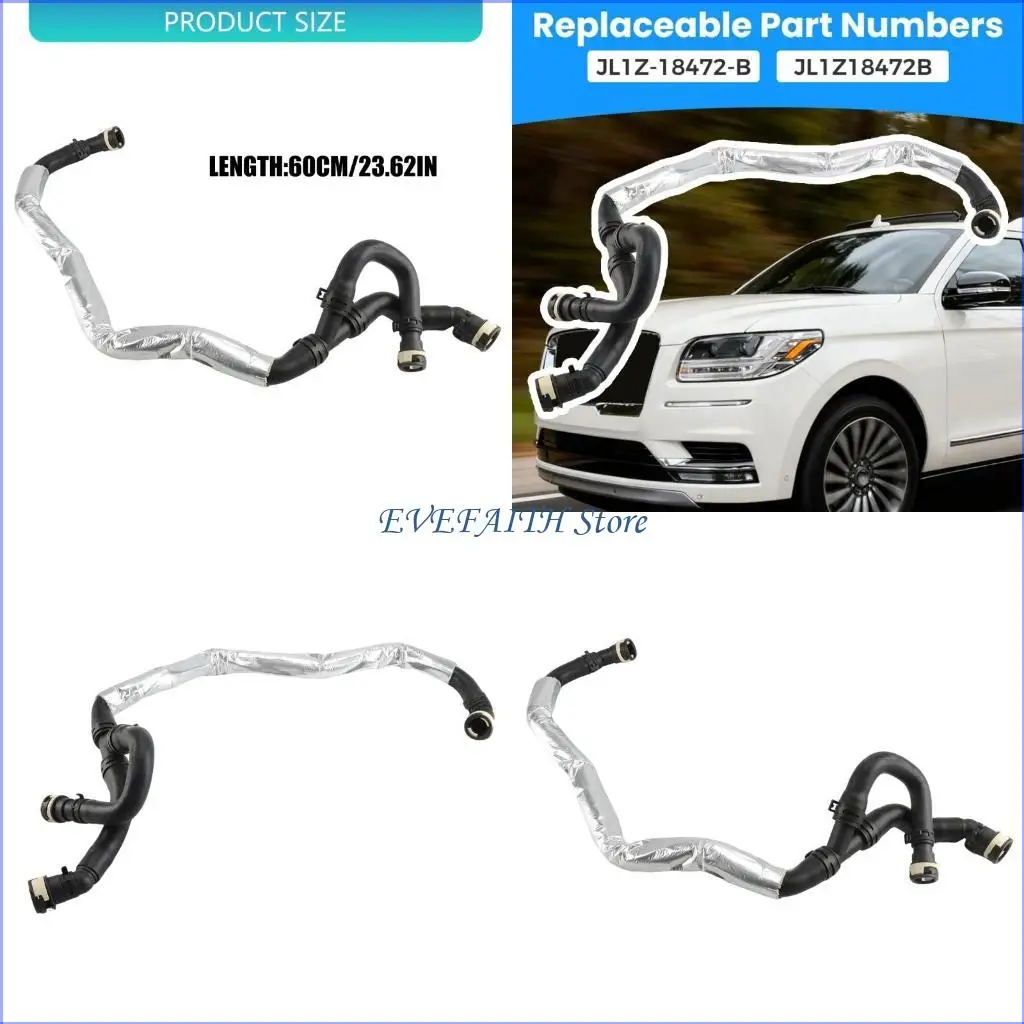 

124B Exact Fit Replacement Heater Water Inlet Hose for Select Models JL1Z18472B Strong Seal Easy Installation