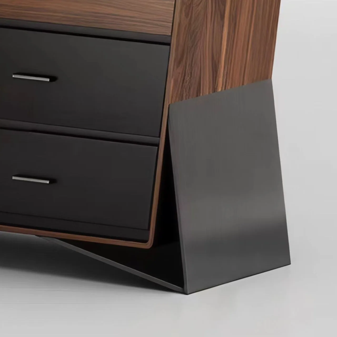 Armário de armazenamento de design de estilo medieval, armário lateral de jantar, seis armários de baú, decoração de armário de sala de estar contra o