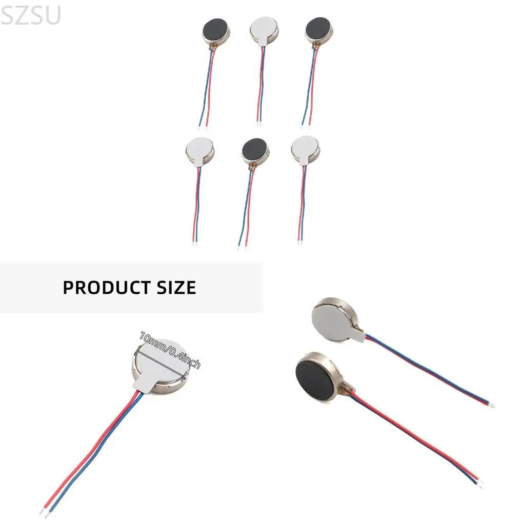 

SZSU Highly Speed DC3V 1027 Mini Vibration Motor for Art work and Medicals Equipment