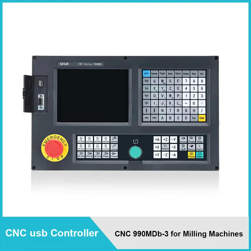 

Hot sell cnc milling machine controller for 3 axis cnc router to machine aluminum VMC CNC990MDb-3