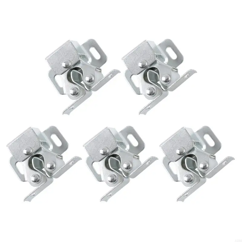 나사로 5 개의 옷장 캐치 팩 홈 가구를위한 더블 롤러 강력한 홀드