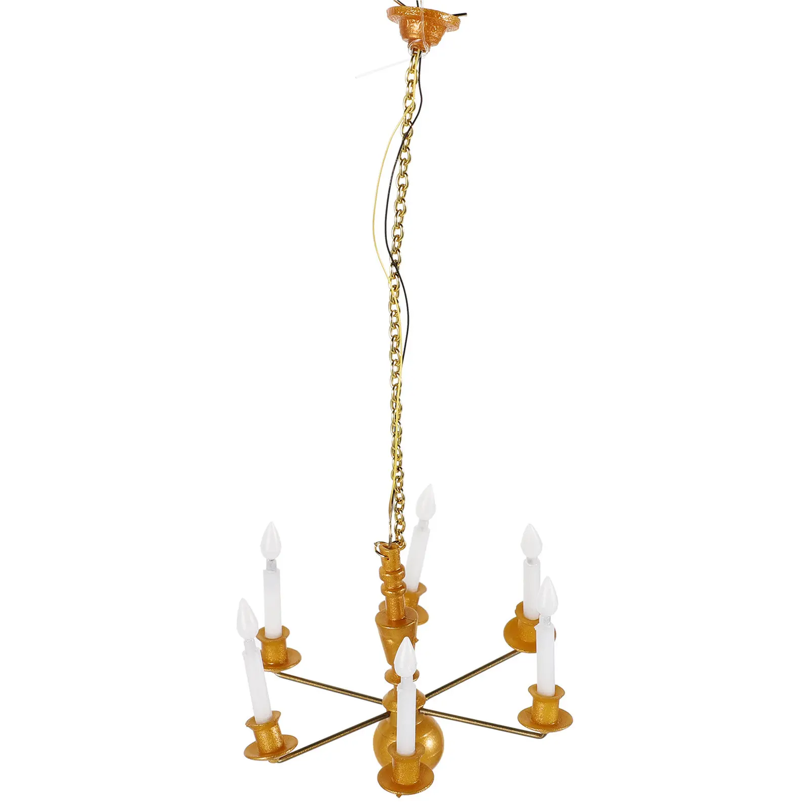 

Миниатюрный светящийся потолочный светильник, подвесной светильник из АБС-пластика и металла, материалы для DIY-проектов, декор для микроландшафта