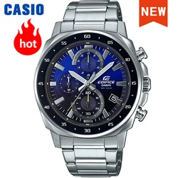 Casio-Edifice série relógio de quartzo, cronógrafo impermeável, cintos de aço, soldado esporte, marca de luxo, novo modelo, 2023